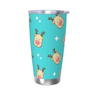 678205082-Straw Three-piece Set-9 Christmas,Elk